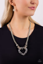 Load image into Gallery viewer, Lead with Your Heart - Silver - Paparazzi Accessories