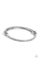 Thrilling Texture - White - Paparazzi Accessories