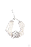 Regal Rose - White - Paparazzi Accessories