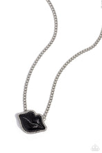 Load image into Gallery viewer, Lip Locked - Black - Paparazzi Accessories