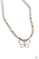 Vibrant Flutter - White - Paparazzi Accessories