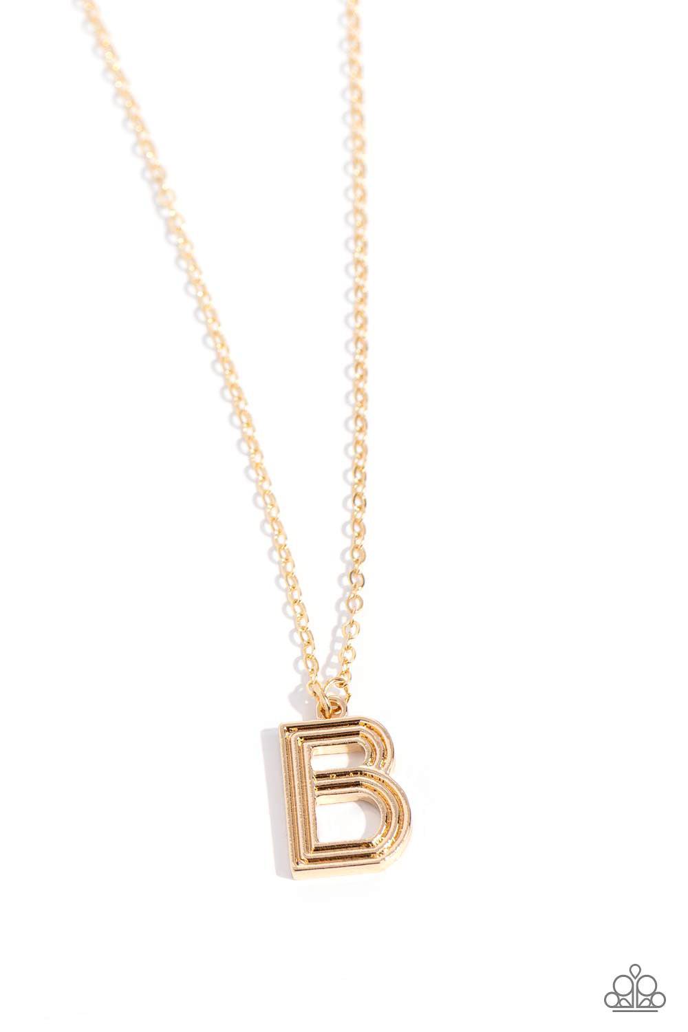 Leave Your Initials - Gold - B - Paparazzi Accessories