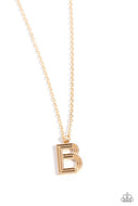 Leave Your Initials - Gold - B - Paparazzi Accessories