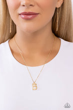 Load image into Gallery viewer, Leave Your Initials - Gold - B - Paparazzi Accessories