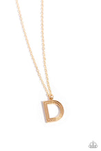 Load image into Gallery viewer, Leave Your Initials - Gold - D - Paparazzi Accessories