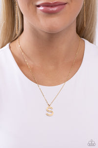 Leave Your Initials - Gold - S - Paparazzi Accessories