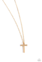 Load image into Gallery viewer, Leave Your Initials - Gold - T - Paparazzi Accessories