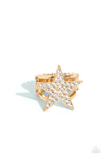 Load image into Gallery viewer, Star Pizzazz - Gold - Paparazzi Accessories