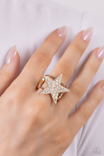 Load image into Gallery viewer, Star Pizzazz - Gold - Paparazzi Accessories
