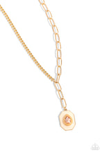 Load image into Gallery viewer, Hexagonal Hallmark - Brown - Paparazzi Accessories