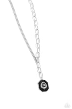 Load image into Gallery viewer, Hexagonal Hallmark - Silver - Paparazzi Accessories
