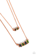 Load image into Gallery viewer, Easygoing Emeralds - Emerald Ensemble - Effortless Emeralds - Copper - Paparazzi Accessories