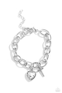 Guess Now Its INITIAL - White - T - Paparazzi Accessories