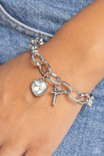 Load image into Gallery viewer, Guess Now Its INITIAL - White - T - Paparazzi Accessories