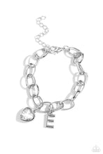 Load image into Gallery viewer, Guess Now Its INITIAL - White - E - Paparazzi Accessories