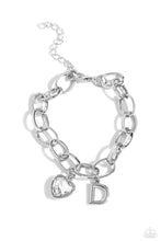 Load image into Gallery viewer, Guess Now Its INITIAL - White - D - Paparazzi Accessories