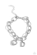 Guess Now Its INITIAL - White - D - Paparazzi Accessories