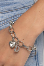 Load image into Gallery viewer, Guess Now Its INITIAL - White - D - Paparazzi Accessories