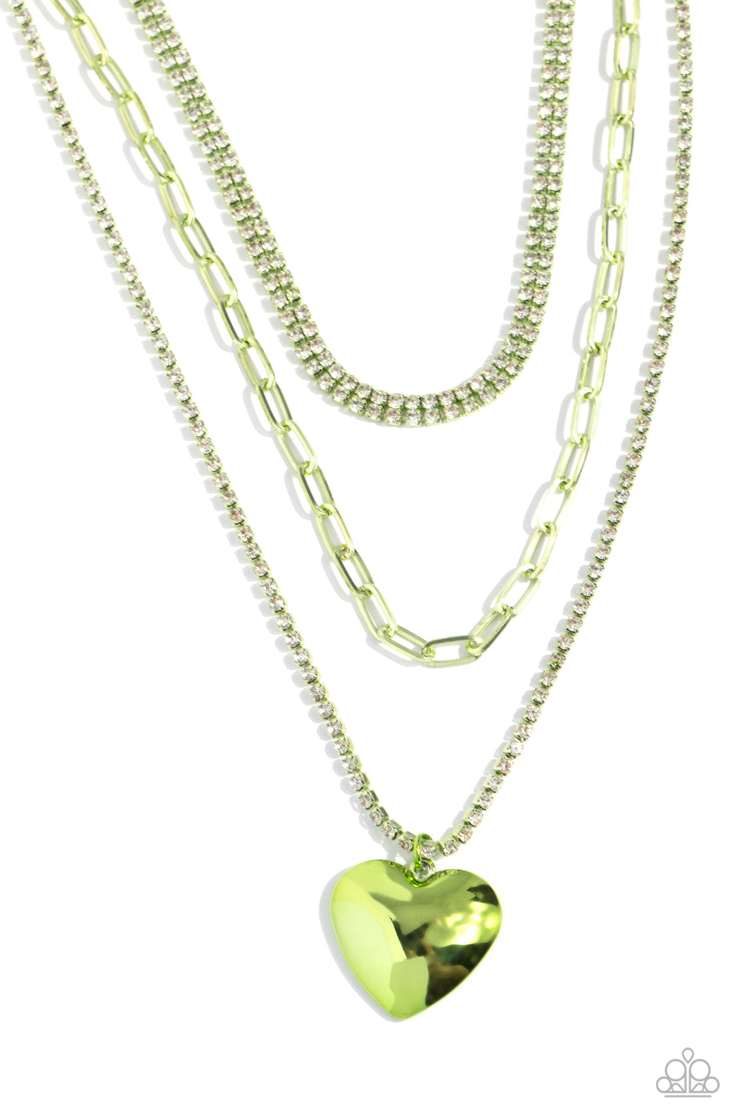Caring Cascade - Green - Paparazzi Accessories