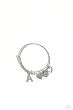 Load image into Gallery viewer, Making It INITIAL - Silver - A - Paparazzi Accessories