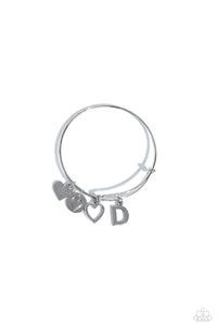 Making It INITIAL - Silver - D - Paparazzi Accessories