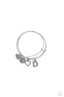 Making It INITIAL - Silver - D - Paparazzi Accessories