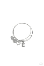 Load image into Gallery viewer, Making It INITIAL - Silver - E - Paparazzi Accessories