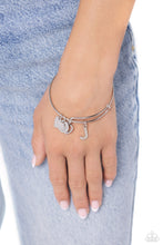 Load image into Gallery viewer, Making It INITIAL - Silver - J - Paparazzi Accessories