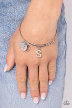 Load image into Gallery viewer, Making It INITIAL - Silver - S - Paparazzi Accessories