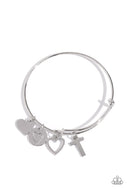 Making It INITIAL - Silver - T - Paparazzi Accessories