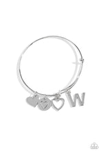 Load image into Gallery viewer, Making It INITIAL - Silver - W - Paparazzi Accessories