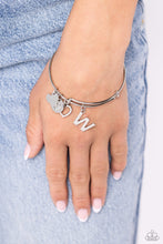 Load image into Gallery viewer, Making It INITIAL - Silver - W - Paparazzi Accessories