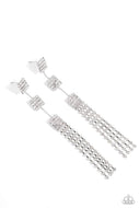 Fiercely Free-Falling - White - Paparazzi Accessories
