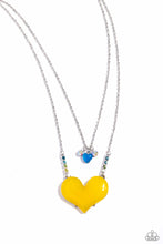 Load image into Gallery viewer, Heart-Racing Recognition - Yellow - Paparazzi Accessories