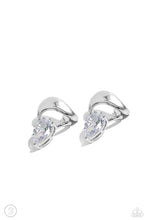 Load image into Gallery viewer, Twisting Teardrop - White - Paparazzi Accessories