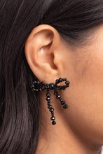 Load image into Gallery viewer, The BOW Must Go On - Black - Paparazzi Accessories