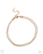 Dainty Declaration - Gold - Paparazzi Accessories