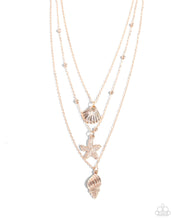 Load image into Gallery viewer, Seashell Sonata - Rose Gold - Paparazzi Accessories