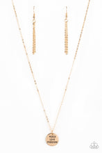 Load image into Gallery viewer, Freedom Isnt Free - Gold - Paparazzi Accessories
