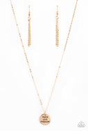 Freedom Isnt Free - Gold - Paparazzi Accessories
