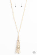 Hand-Knotted Knockout - White - Paparazzi Accessories