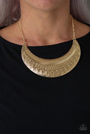 Large As Life - Gold - Paparazzi Accessories