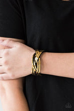 Load image into Gallery viewer, Looking For Trouble - Gold - Paparazzi Accessories