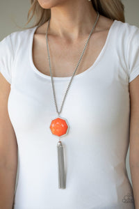Prismatically Polygon - Orange - Paparazzi Accessories