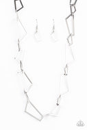 Shattering Records - Silver - Paparazzi Accessories