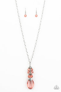 Crystal Cascade - Orange - Paparazzi Accessories