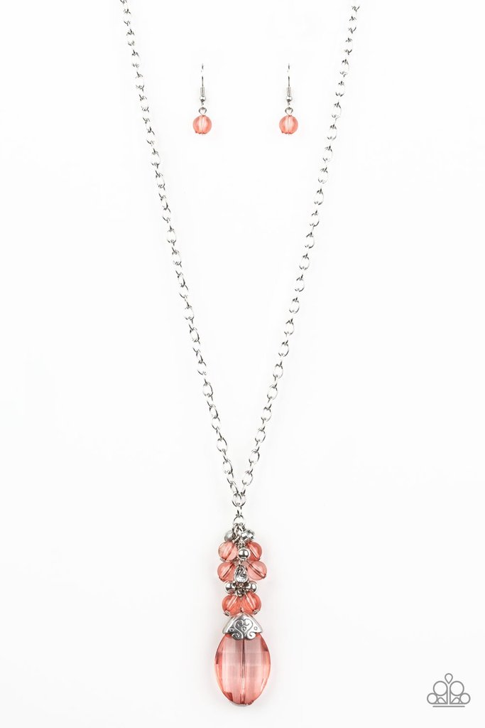 Crystal Cascade - Orange - Paparazzi Accessories