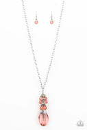 Crystal Cascade - Orange - Paparazzi Accessories