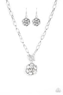 Beautifully In Bloom - Silver - Paparazzi Accessories