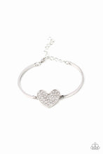 Load image into Gallery viewer, Heart-Stopping Shimmer - White - Paparazzi Accessories